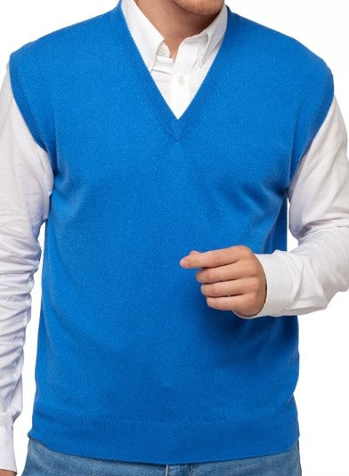 Balldiri 100% Kaschmir Herren Pullunder V-Ausschnitt 2-fädig - Balldiri & Windhound