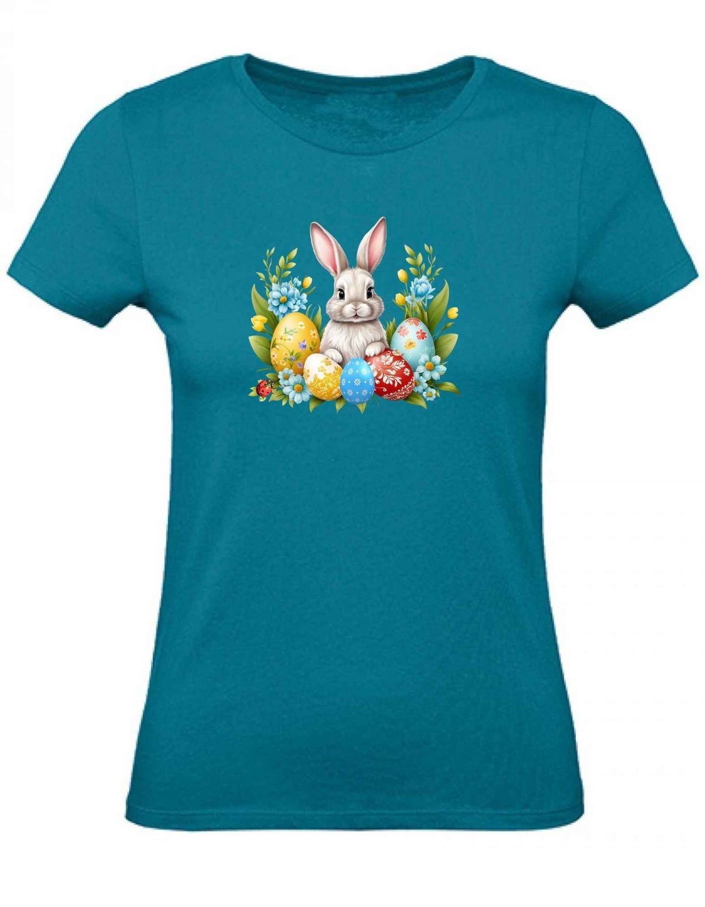 Balldiri T-Shirt Damen Ostern Nest mit Hase XS bis 2XL