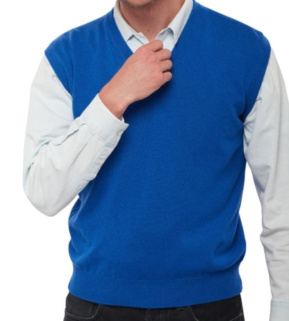 Balldiri 100% Kaschmir Herren Pullunder V-Ausschnitt 2-fädig - Balldiri & Windhound