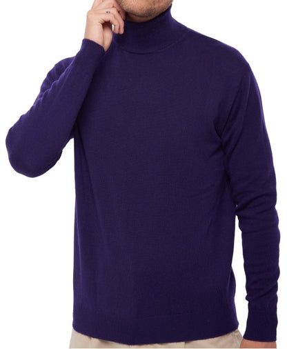 Balldiri 100% Kaschmir Herren Langarm Rollkragen Pullover 2-fädig - Balldiri & Windhound