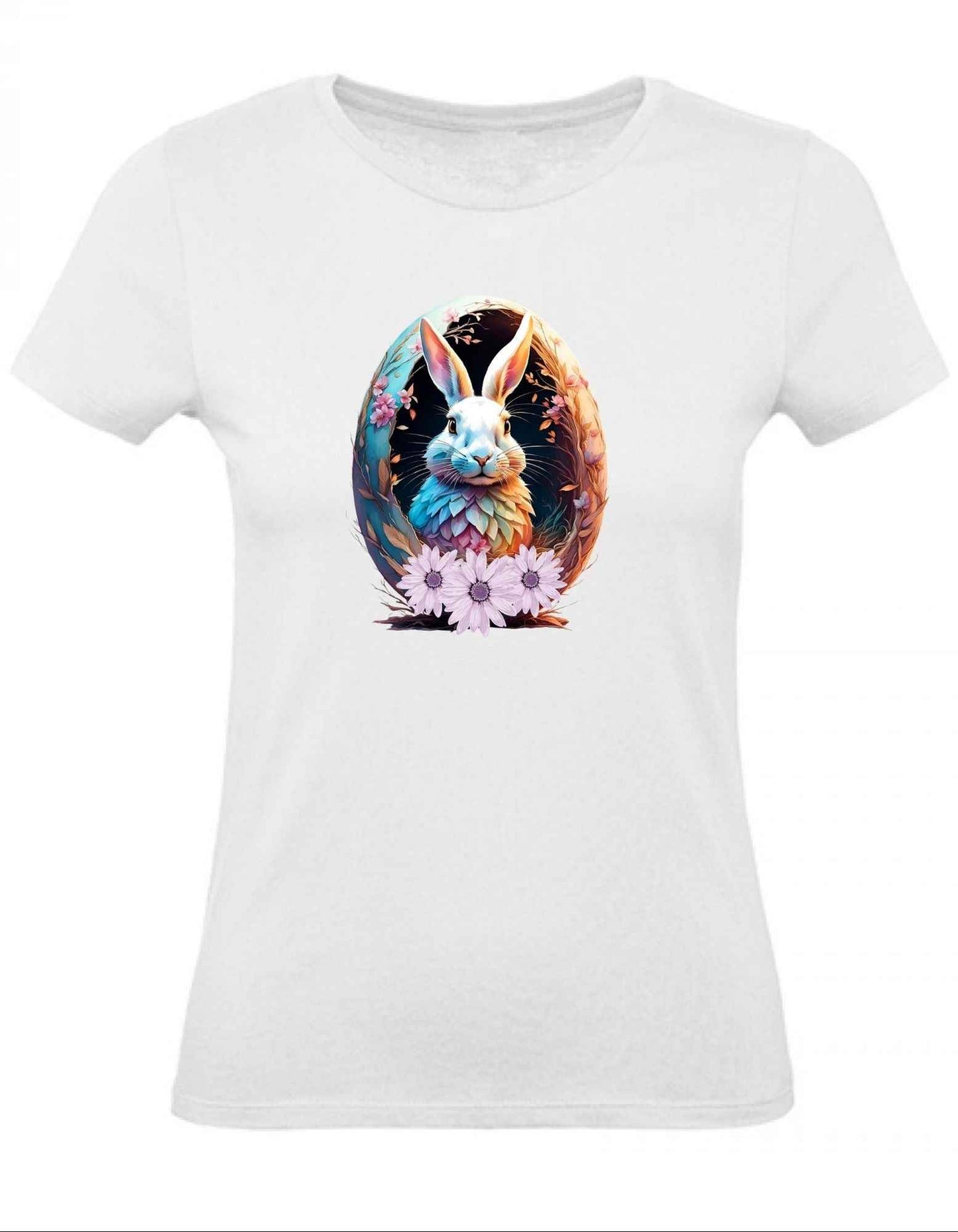 Balldiri T-Shirt Damen Osterei mit Hase XS bis 2XL