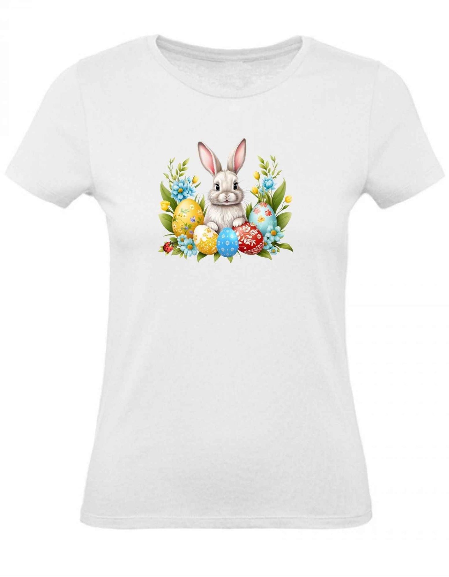 Balldiri T-Shirt Damen Ostern Nest mit Hase XS bis 2XL