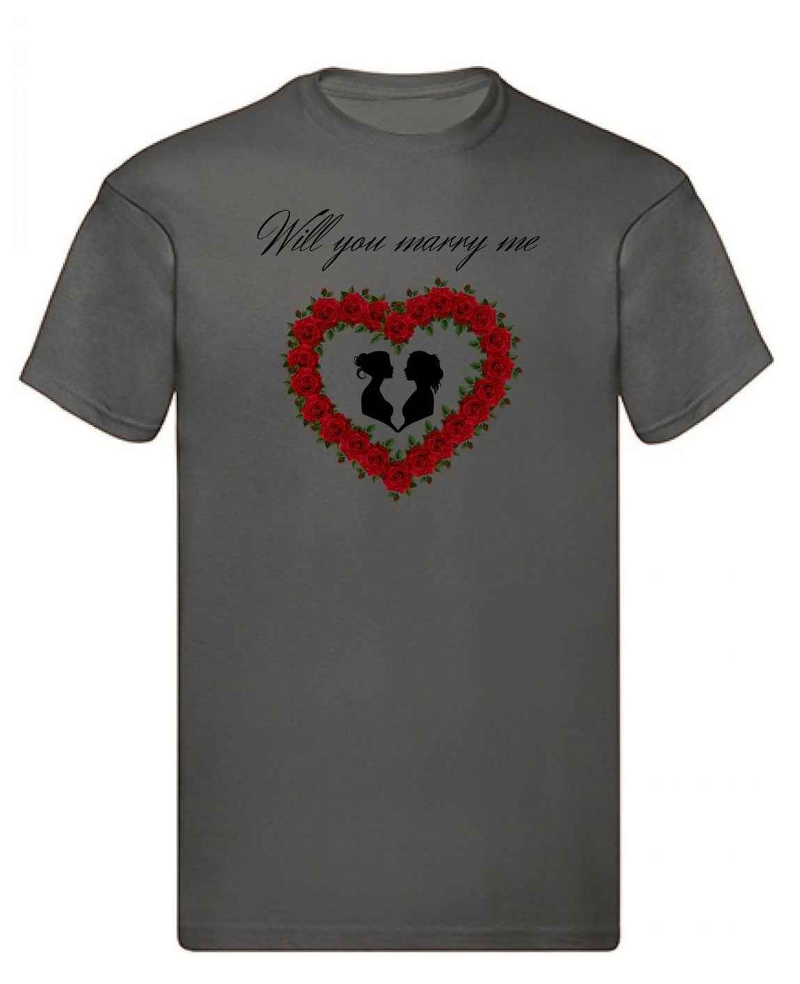 Balldiri T-Shirt LGBTQ Heiratsantrag S bis 5XL