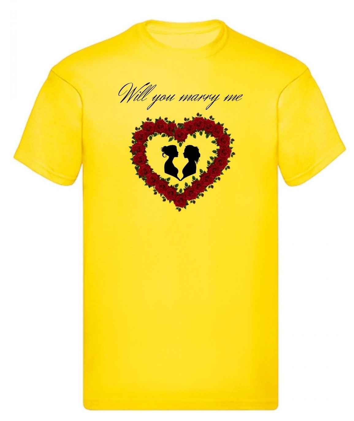 Balldiri T-Shirt LGBTQ Heiratsantrag S bis 5XL