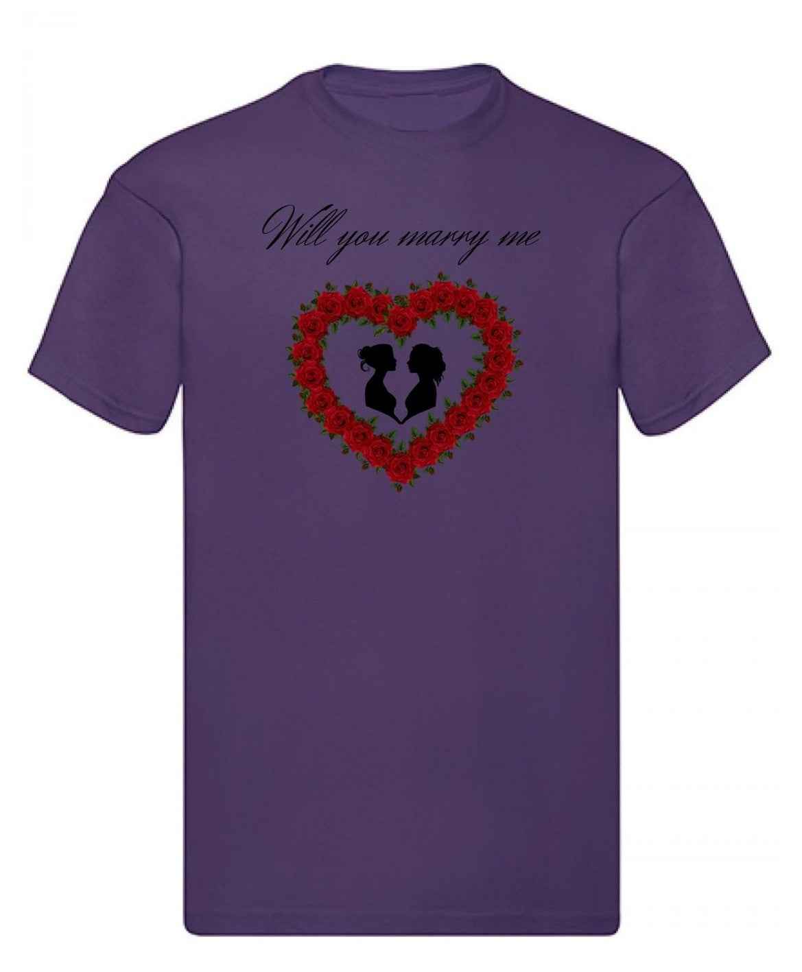 Balldiri T-Shirt LGBTQ Heiratsantrag S bis 5XL