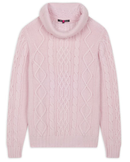 Balldiri 100% Kaschmir Damen  Pullover Rollkragen Zopfmuster 10-fädig - Balldiri & Windhound